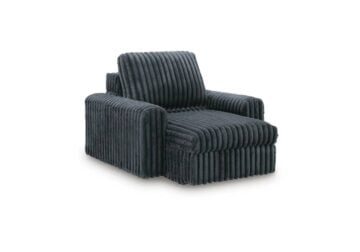 HamlinBay Gunmetal Power Gliding Chaise