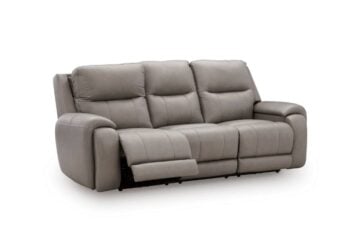 Real Moments Ash Power Reclining Sofa w/Audio Seating - Image 4