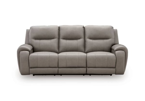 Real Moments Ash Power Reclining Sofa w/Audio Seating - Image 6