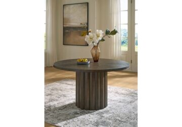 Alternative view of Radkin Burnished Brown Round Dining Room Table
