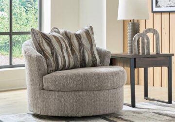 Lofwood Fossil Swivel Accent Chair - Image 3