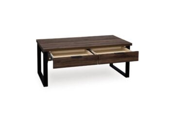 Alternative view of Wickman Falls Dark Brown Rectangular Cocktail Table