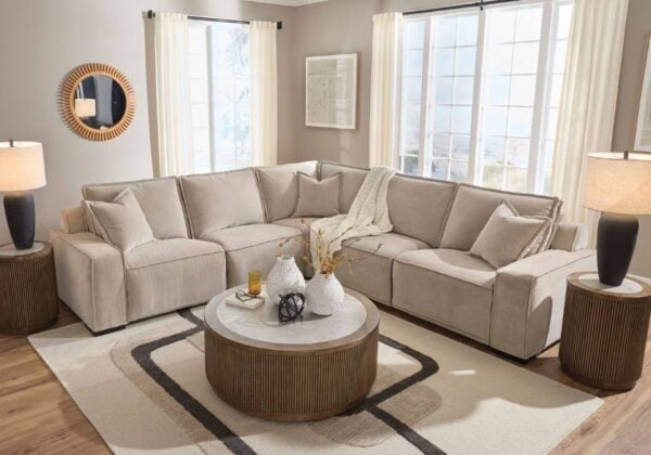 Carceri Cashmere 5Pc Reclining Sectional - Image 2