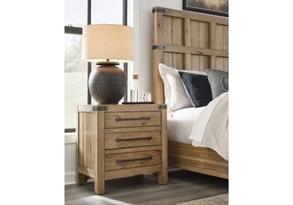 Ridgester Light Brown Queen 5-Piece Set - Image 4