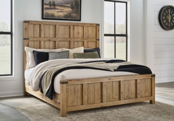 Ridgester Light Brown Queen 5-Piece Set - Image 2