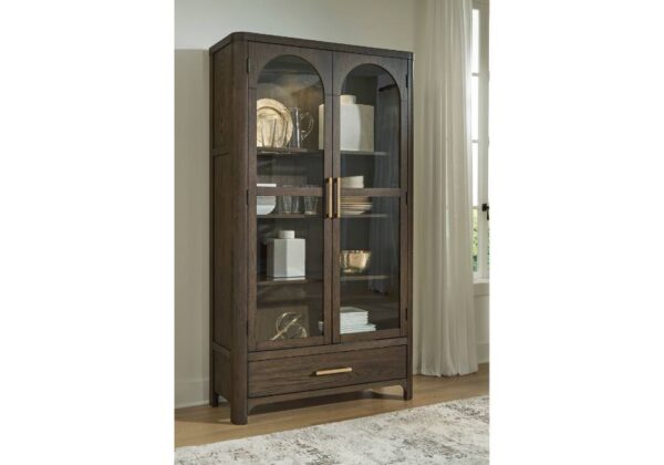 Radkin Burnished Brown Display Cabinet - Image 3