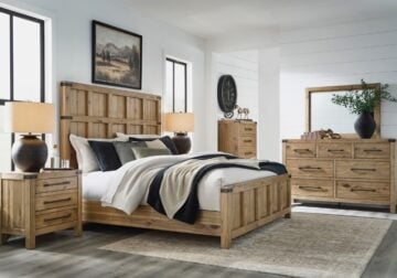 Ridgester Light Brown Queen 5-Piece Set