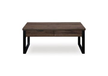 Wickman Falls Dark Brown Rectangular Cocktail Table - Image 4