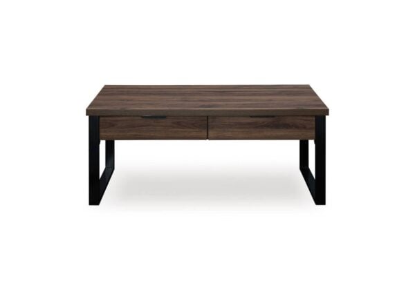 Wickman Falls Dark Brown Rectangular Cocktail Table - Image 4