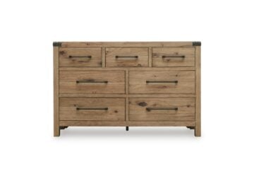 Ridgester Light Brown Dresser - Image 5