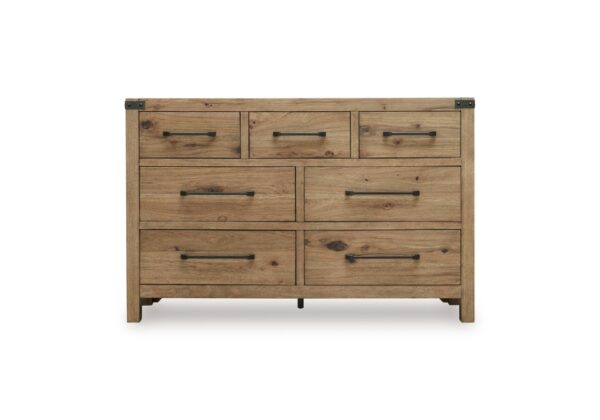 Ridgester Light Brown Dresser - Image 5