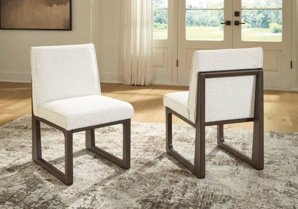 Radkin Off White/Brown Dining Upholstered Side Chair - Image 3