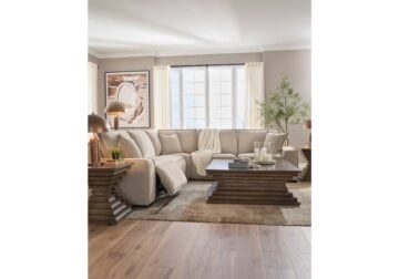 Carceri Cashmere 5Pc Reclining Sectional - Image 3