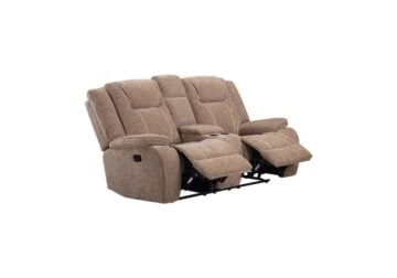 Alternative view of Mars Brown Reclining Loveseat w/ Console