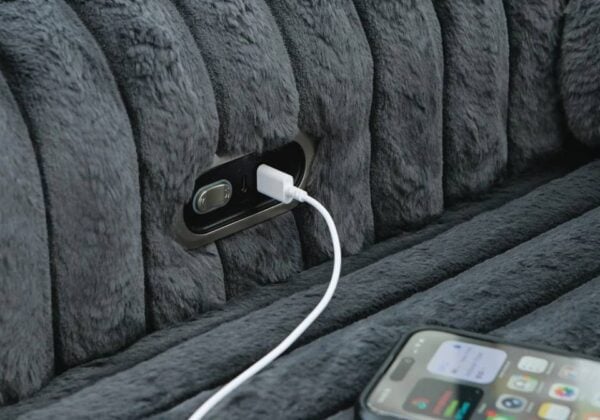 HamlinBay Gunmetal Power Gliding Chaise - Image 3