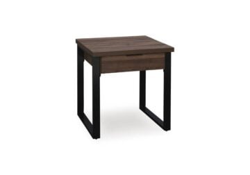 Wickman Falls Dark Brown Square End Table