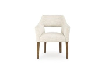 Marxmore Beige/Brown Dining Upholstered Arm Chair