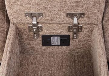 Mars Brown Reclining Loveseat w/ Console - Image 4