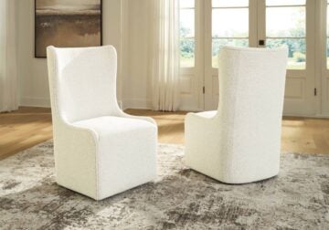 Radkin White Dining Upholstered Side Chair - Image 3