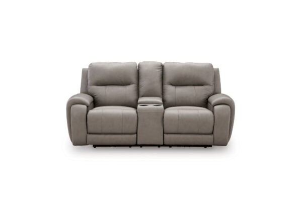 Real Moments Ash Power Reclining Loveseat w/Audio Seating - Image 2