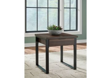 Wickman Falls Dark Brown Square End Table - Image 3
