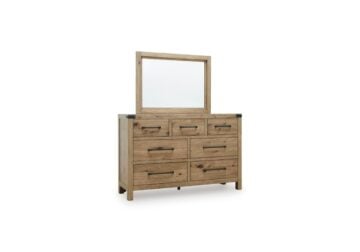 Ridgester Light Brown Bedroom Mirror - Image 3