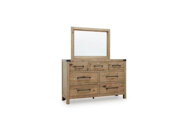 Ridgester Light Brown Bedroom Mirror - Image 3
