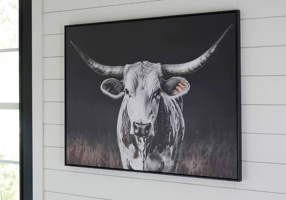 Harlandale Black/White/Brown Wall Art