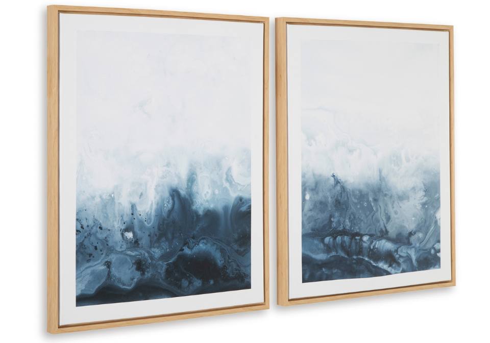 Holport Blue/White Wall Art Set (2/CN)