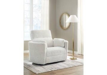 Gosaldo Silver Swivel Glider Power Recliner - Image 3