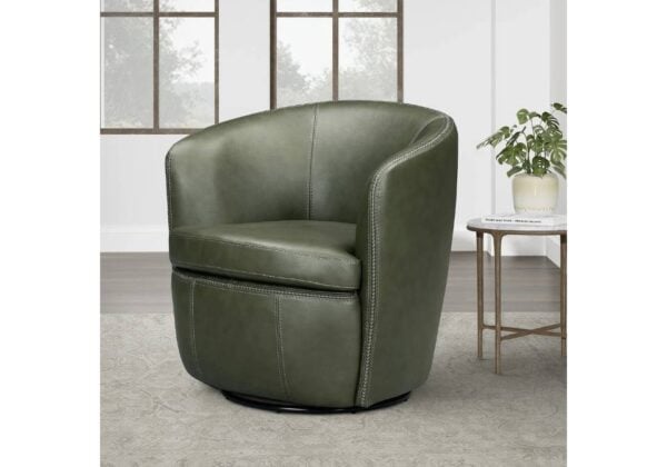 Derby Green Swivel Club Chair - Image 2