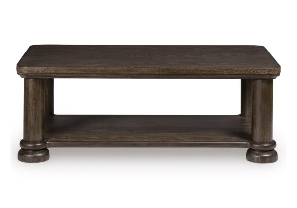 Bannette Dark Brown Rectangular Cocktail Table - Image 2