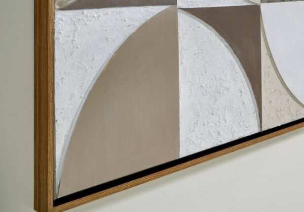 Harelman Tan/Taupe/White Wall Art - Image 3