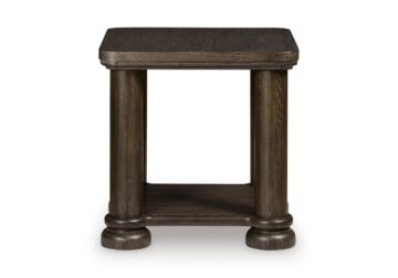 Alternative view of Bannette Dark Brown Square End Table