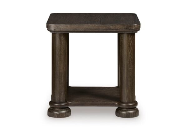 Bannette Dark Brown Square End Table - Image 2