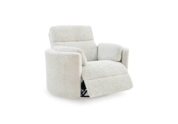 Gosaldo Silver Swivel Glider Power Recliner