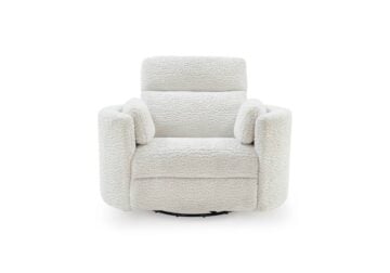 Gosaldo Silver Swivel Glider Power Recliner - Image 5