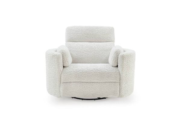 Gosaldo Silver Swivel Glider Power Recliner - Image 5